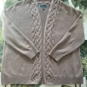 Karen Scott Open-Front Cardigan 100% Cotton  XXL